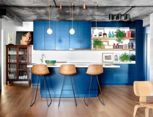 Una cucina blu oceano in cui vorresti perderti